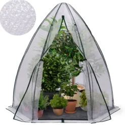 Serre pour hivernage des plantes bâche bulle