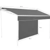 Store banne gris anthracite 4x3 m