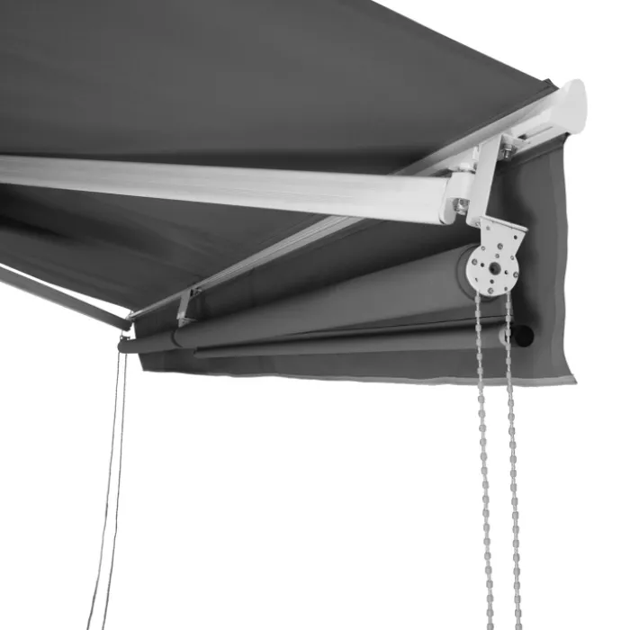 Store banne gris anthracite 4x3 m