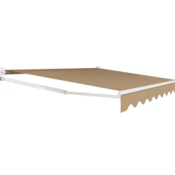 Store banne manuel 3,80 x 3 m extérieur couleur taupe