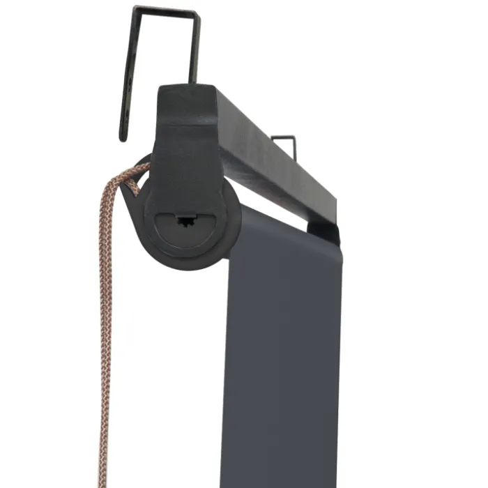 Store enrouleur vertical gris pour pergola