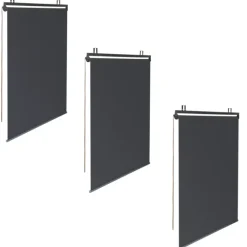 Store enrouleur vertical gris pour pergola