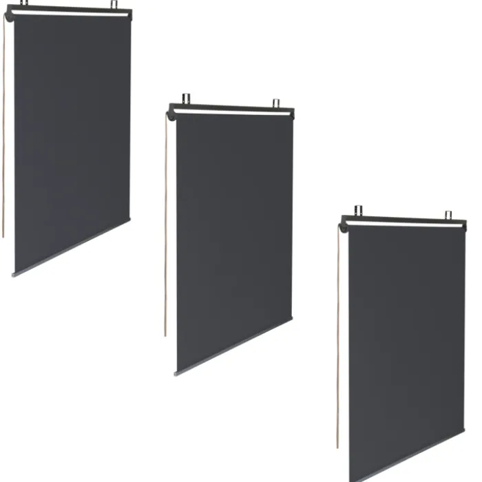 Store enrouleur vertical gris pour pergola