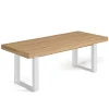 Table à manger 10 à 12 personnes bois et blanc