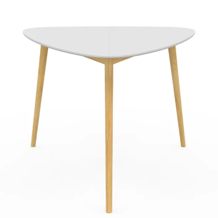 Table à manger 4 personnes plateau blanc