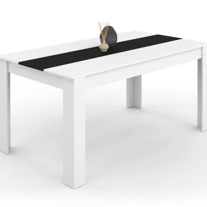 Table à manger 8 personnes blanche et noire