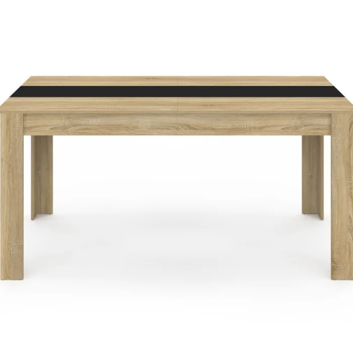 Table à manger 8 personnes hêtre et noire
