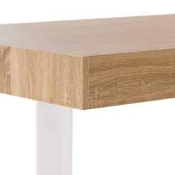Table à manger bois 6 personnes pieds blancs
