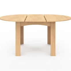 Table à manger bois extensible ronde pour 4-8 personnes