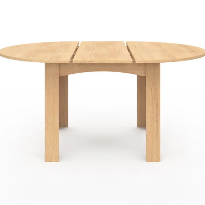 Table à manger bois extensible ronde pour 4-8 personnes