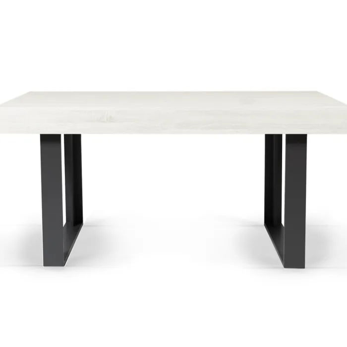 Table à manger bois gris 160 cm