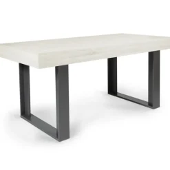 Table à manger bois gris 160 cm