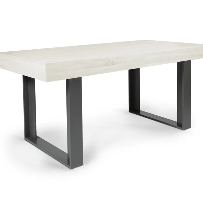 Table à manger bois gris 160 cm
