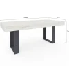 Table à manger bois gris 200 cm