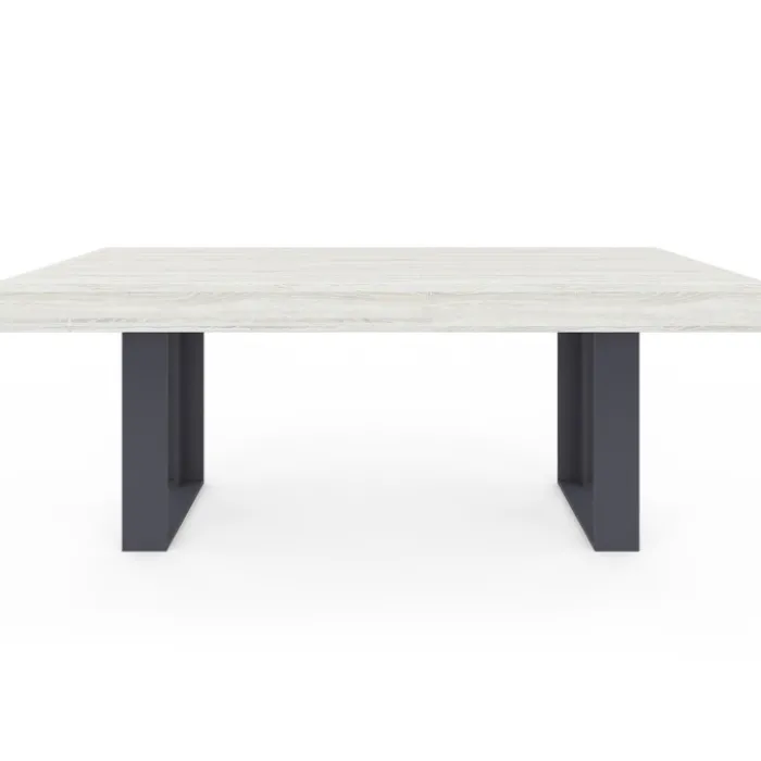 Table à manger bois gris 200 cm