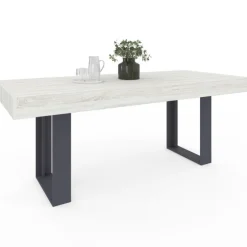 Table à manger bois gris 200 cm