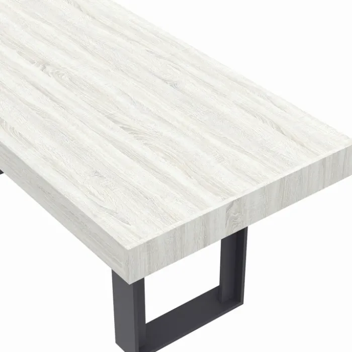 Table à manger bois gris 200 cm