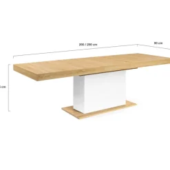 Table à manger extensible rectangle 12 personnes