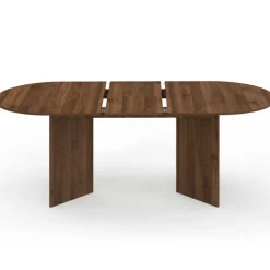 Table à manger extensible ovale 6-10 personnes en noyer