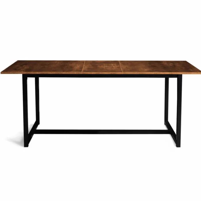 Table à manger extensible industrielle 6 à 10 personnes