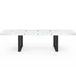 Table à manger extensible rectangle 6 à 12 personnes