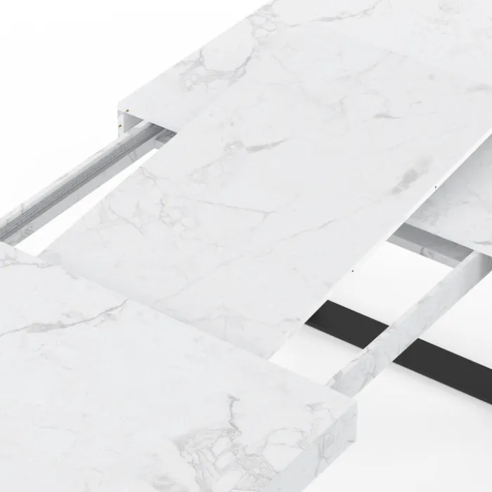 Table à manger extensible rectangle 6 à 12 personnes