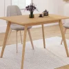 Table à manger extensible 4-8 places 110-150 cm effet bois