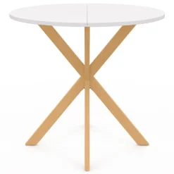 Table à manger ronde 4 personnes pied araignée