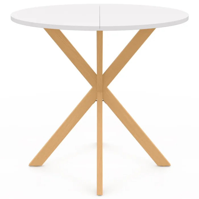 Table à manger ronde 4 personnes pied araignée