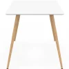 Table à manger scandinave blanche SARA