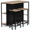 Table bar industriel 2 tabourets