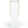 Table console bois blanc et imitation hêtre