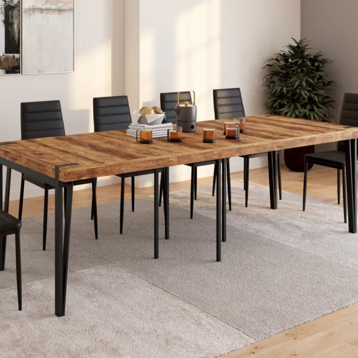 Table console extensible 10 personnesdesign industriel 235 cm