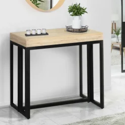 Table console extensible TORONTO 14 personnes 300 cm design industriel