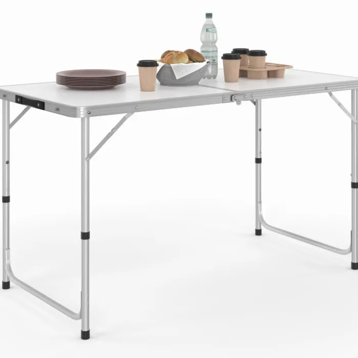 Table de camping pliante à hauteur réglable