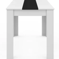 Table de cuisine 4 personnes blanche et noire