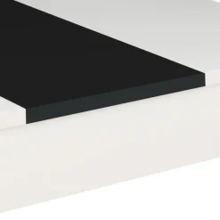 Table de cuisine 4 personnes blanche et noire