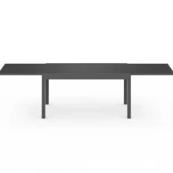 Table de jardin extensible rectangulaire 135-270 CM 8-12 personnes gris anthracite