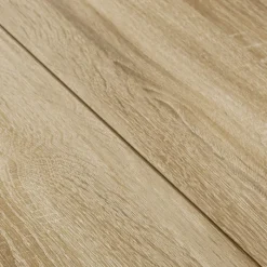 Table de salle à manger en bois imitation hêtre 6 personnes