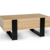 Table de salon style industriel avec tiroirs