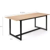 Table extensible industrielle 6-10 personnes 200 cm