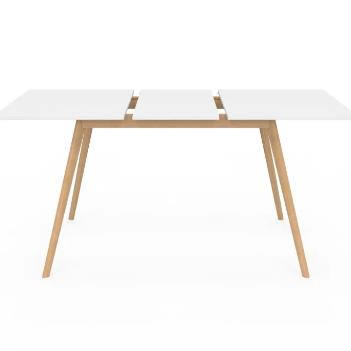 Table extensible scandinave blanche