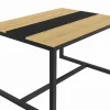 Table industrielle bois et métal 6 personnes 120 cm