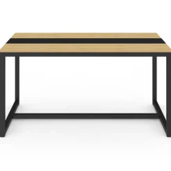 Table industrielle bois et métal 8 personnes 150 cm