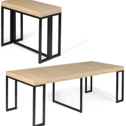 Table industrielle extensible 10 personnes 235 cm