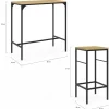 Table mange-debout style industriel avec 2 tabourets