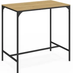 Table mange-debout style industriel avec 2 tabourets
