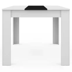 Table noire et blanche 6 personnes