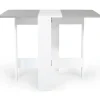 Table pliante design blanche et grise