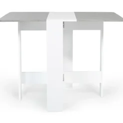 Table pliante design blanche et grise